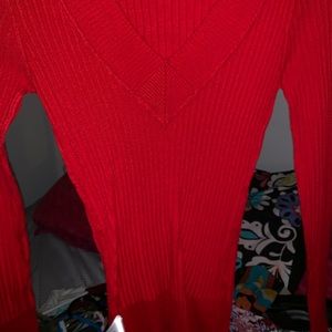 red sweater